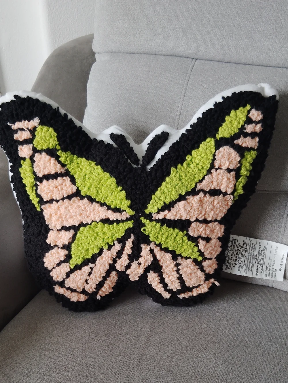 Teen Home Zadora Butterfly Shaped Tufted Pillow
